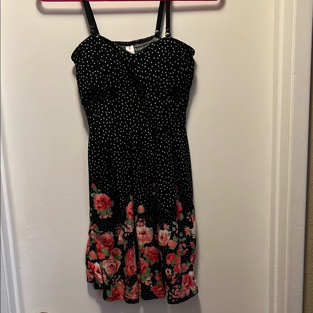 No Boundaries Black Polka Dot Dress